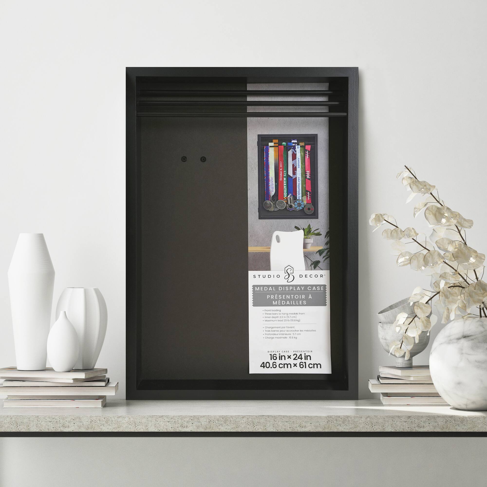 16" x 24" Black Medal Display Case by Studio Décor®